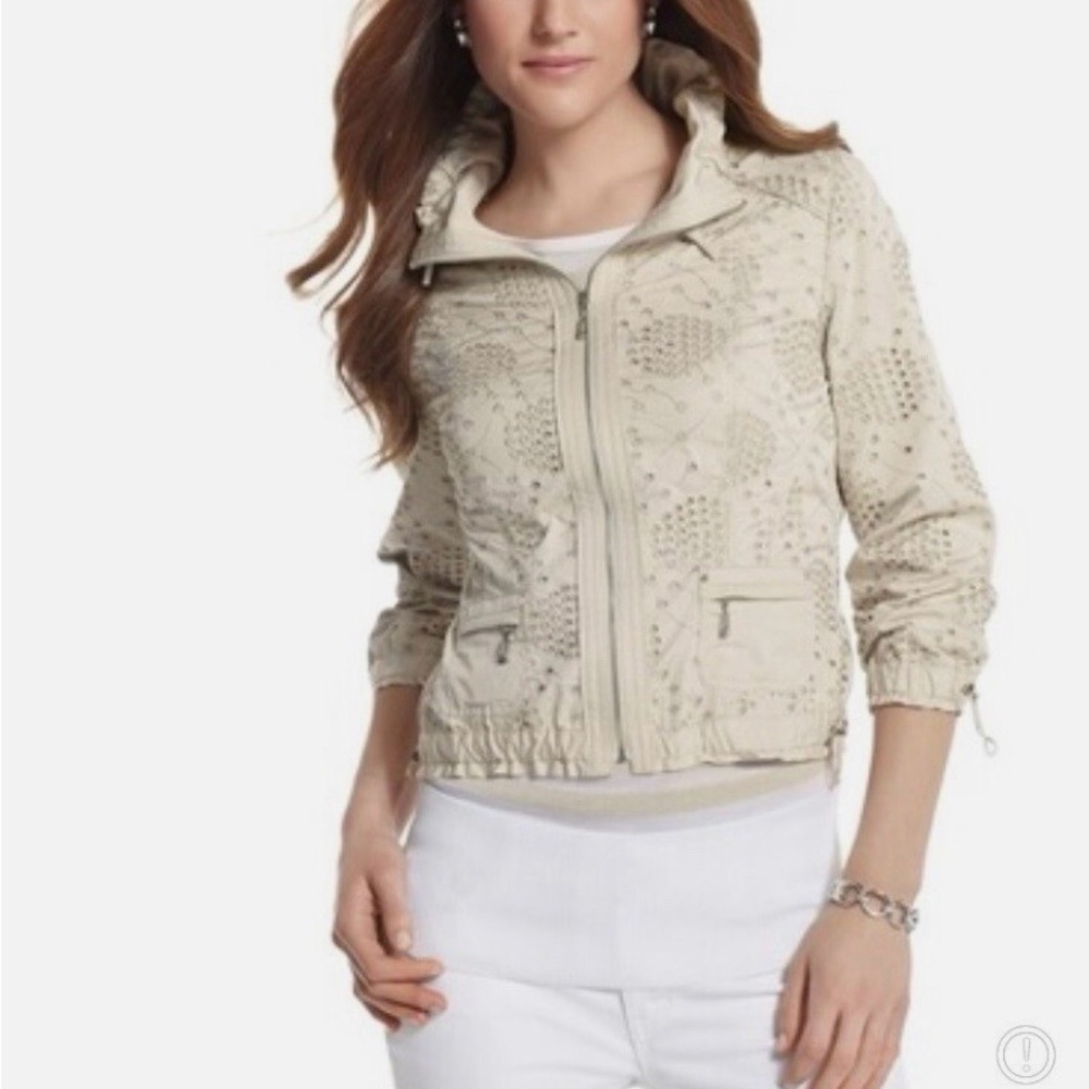 White‎ House Black Market Eyelet Jacket